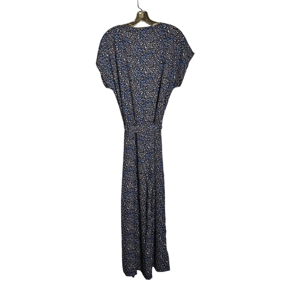 Kaffe floral Print Jumpsuit With Short Sleeves & Belted Waist Size UK 42 = US 14 - Picture 4 of 13